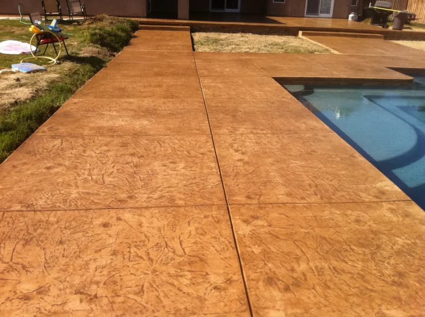 Large driveway concrete pour at home
